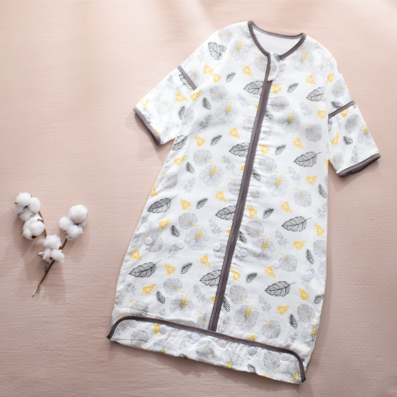 Picture of Baby Sleeping Bag Gauze Growing Envelope Sleeping Bag Leg Wrap Round Swing Adjustable Size Gauze Bamboo Fiber Winter Cotton