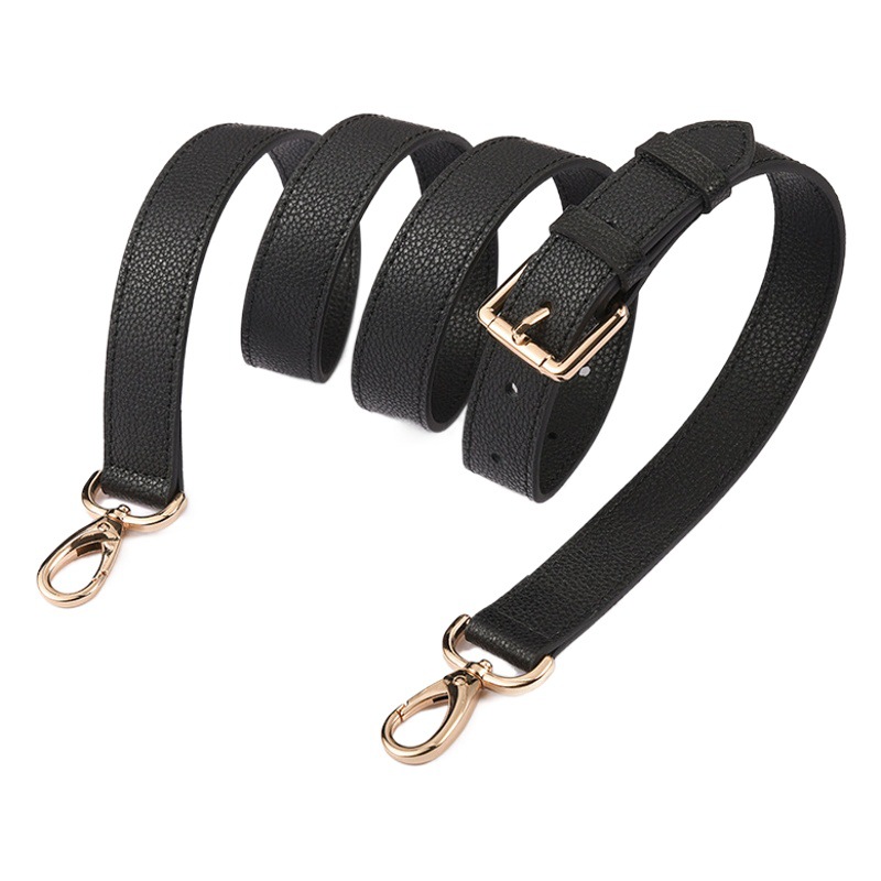 Ma Huangshi MHS-A-3 Black Litchi Pattern Adjustable Women's Bag Strap Single Buy Replacement Bandwidth Shoulder Strap Crossbody