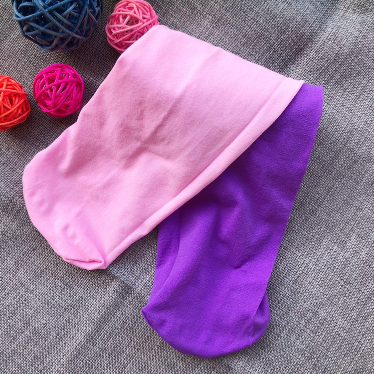 Picture of AB socks spring and autumn thin color matching velvet dance socks cross-border wholesale mandarin duck socks two-color stitching girls pantyhose