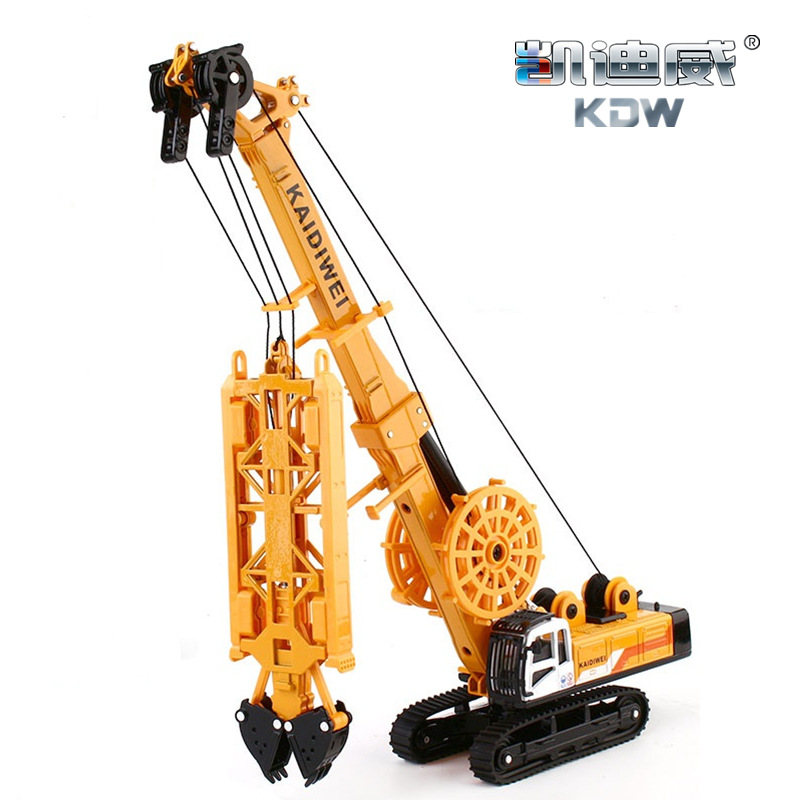 Picture of Authentic Kaidiwei 1:64 Alloy Groove Machine Piling Machine Model Subway Engineering Vehicle Toys Spot Wholesale