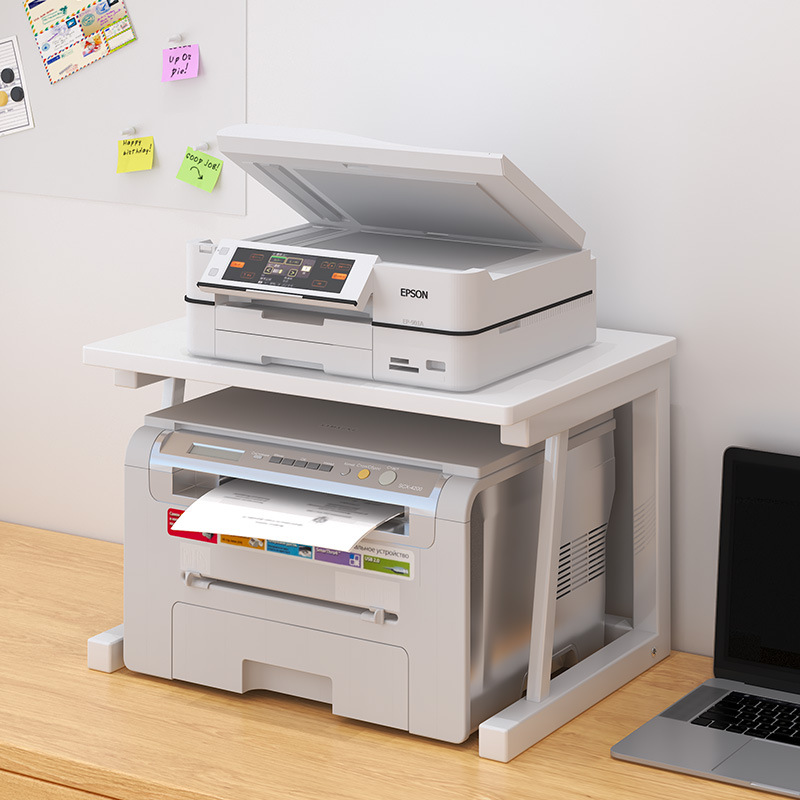 Picture of Carefully Selected Factory Desktop Printer Storage Rack Office Desk Double-Layer Storage Shelf Bracket Creative Storage Rack