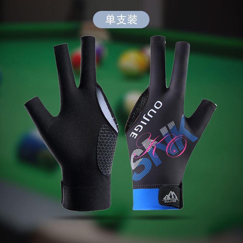 Picture of Billiards Gloves Three-finger Half-finger Non-slip Lightweight Breathable Single Billiards Hall Snooker Table Gloves for Men and Women