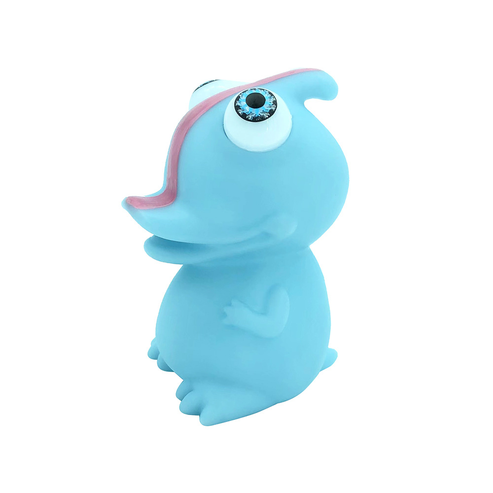 Picture of Cross-border cartoon factory direct decompression animal squeeze doll decompression pinch music stare eye vent toy
