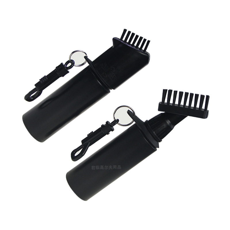 Picture of Cross-border golf cleaning brush golf cleaning tool brush with hook detachable water storage spray brush black