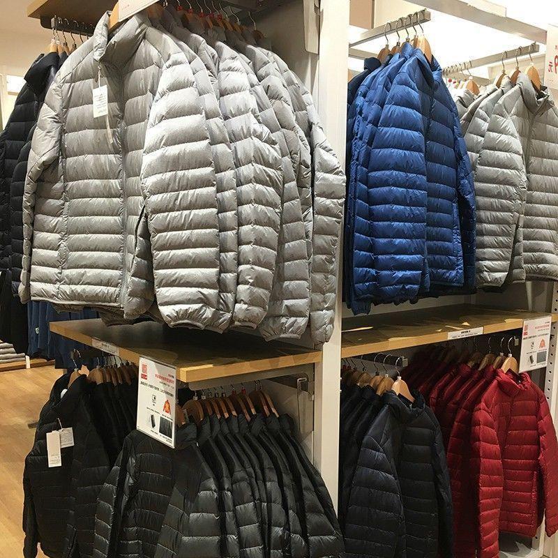 Picture of Lightweight Light Down Cotton-padded Coat Men's Short Hooded Vertical Collar Plus Large Size Middle-aged and Elderly Light Spring Clothes