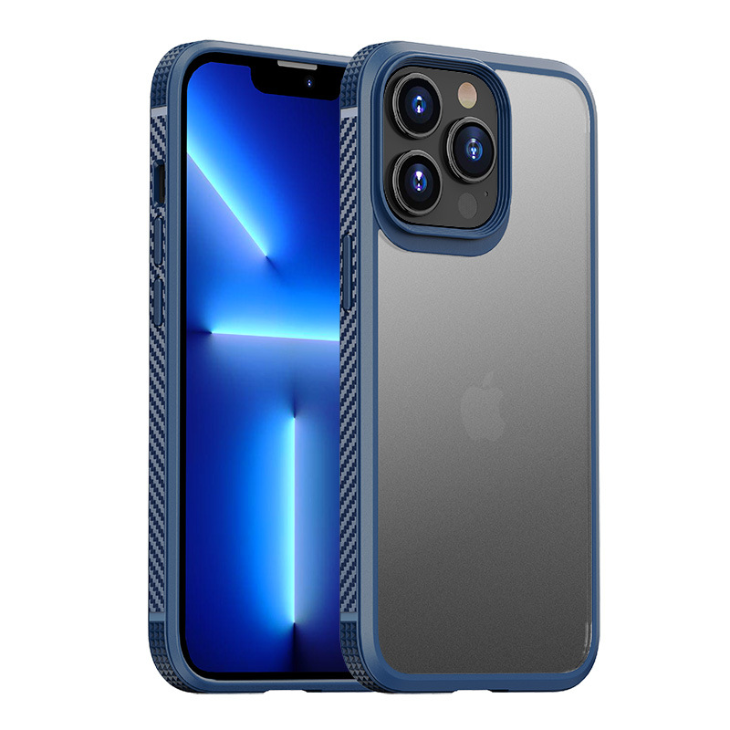 Picture of For Apple 13 mobile phone case new anti-drop iPhone13promax protective case zipper matte translucent