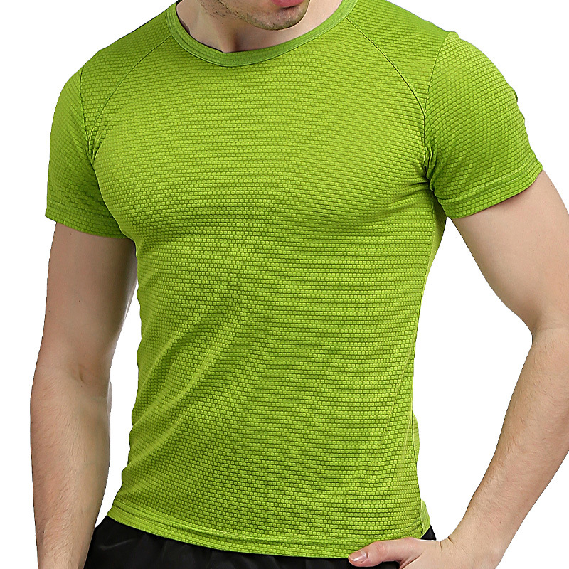 Picture of Cross-Border Independent 2024 Summer New Men's Quick-Drying T-Shirt Youth Plus Size Mountaineering Round Neck Short-Sleeved T-Shirt