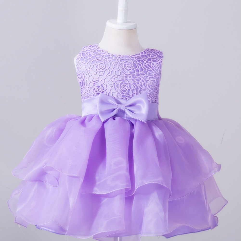 Children's Clothing Summer European and American New Girls' Baby Full Moon One Hundred Days Old Dress Toddler's Veil Skirt Princess Ponte Skirt