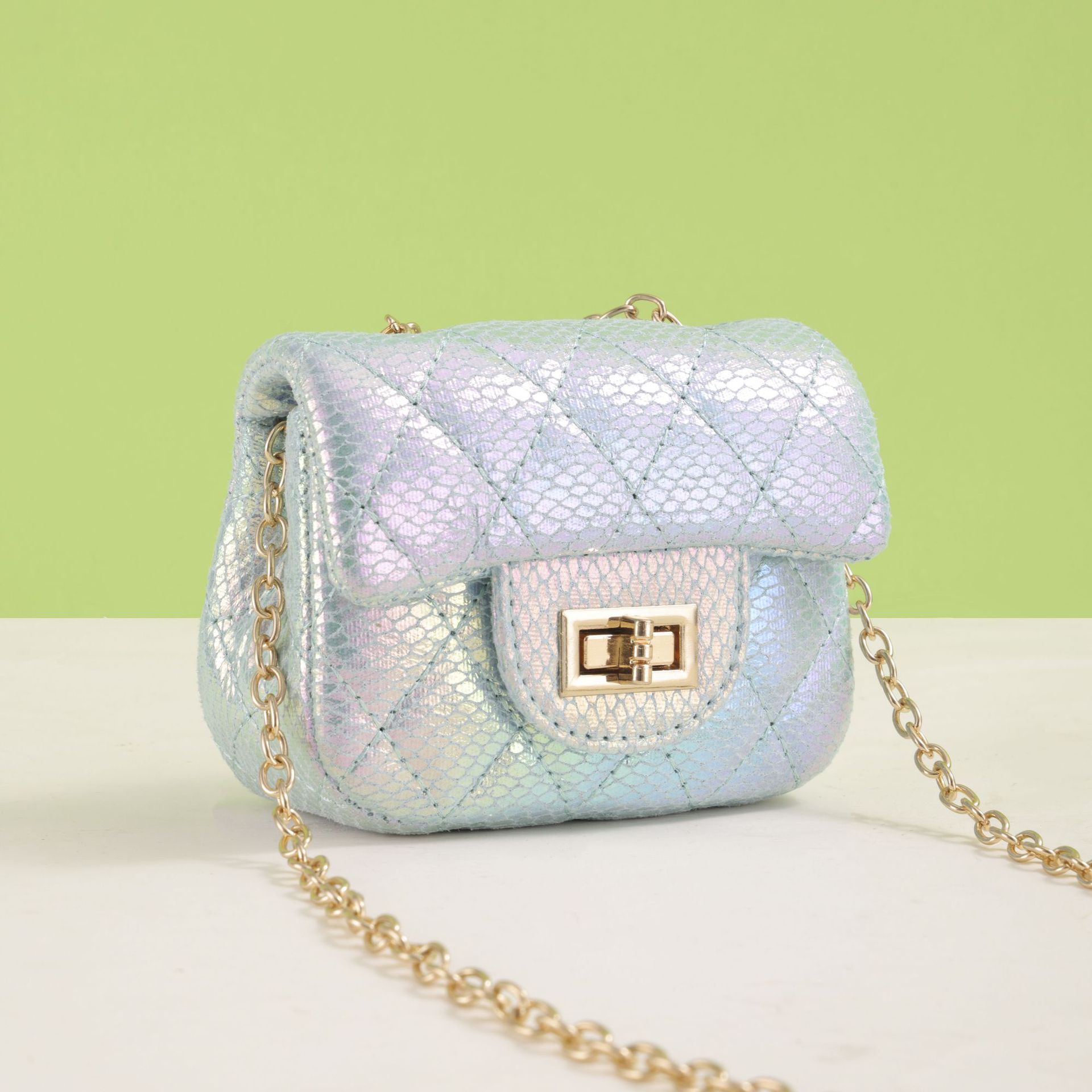Picture of Princess Chanel Style Chain Bag Baby Pearl Accessories Hand Bag Trendy Children's Cute Bow Girl Shoulder Bag