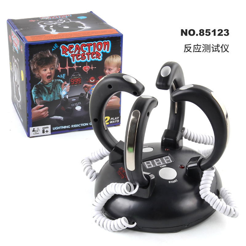 Picture of New Strange Ancient Roman Lie Detector Trick Toy Multi-person Party Spoofs Sound and Light Electric Shock Bite Finger Lie Detector