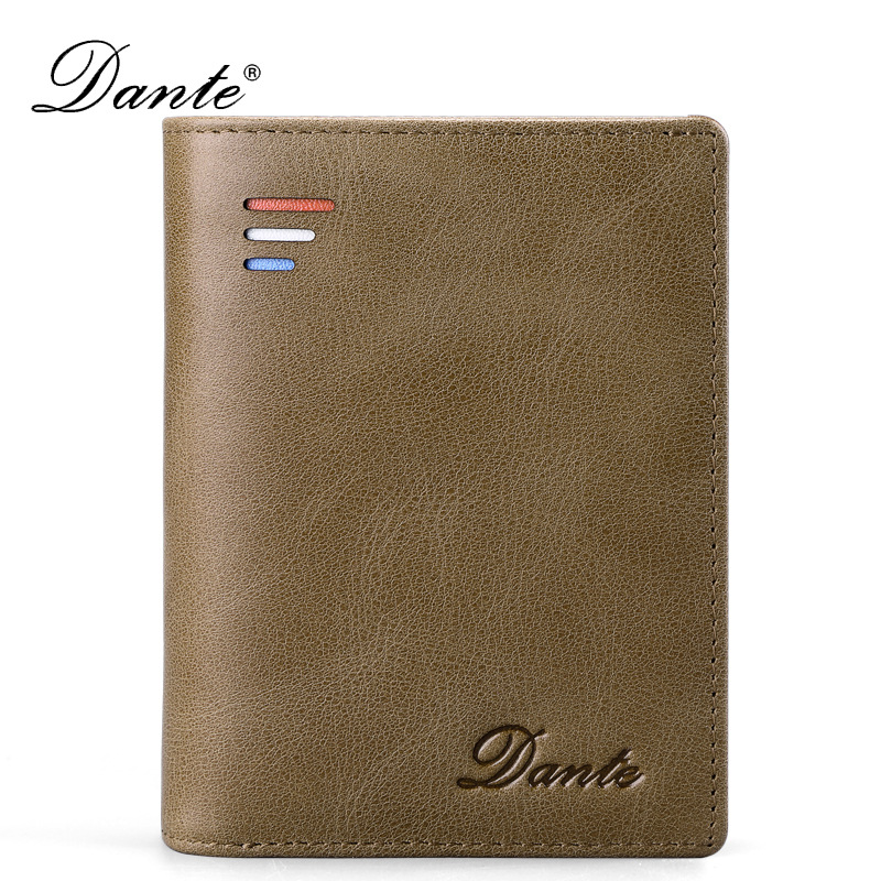 Picture of Dante Men's Wallet Short RFID Anti-theft Brush Change Zipper Wallet Large Capacity Card Bag Japanese and Korean Foreign Trade