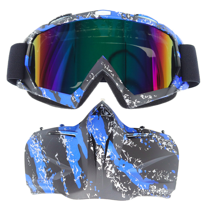 Picture of in stock cross-country motorcycle goggles adult new ski glasses detachable Harley goggles mask goggles