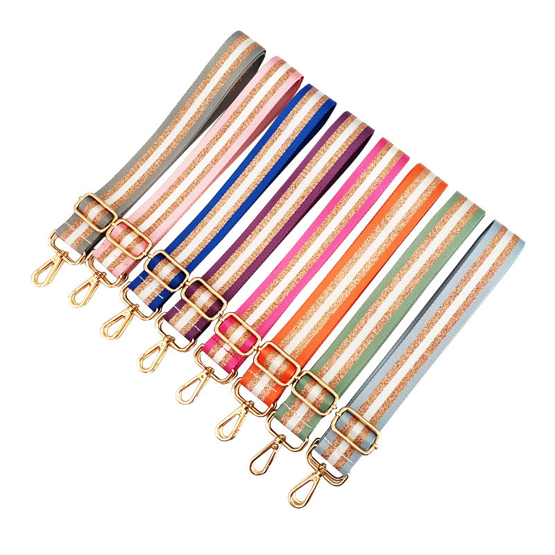 Picture of Bag shoulder strap crossbody bag with adjustable widened shoulder strap gold silk Women's bag with 3.8cm width