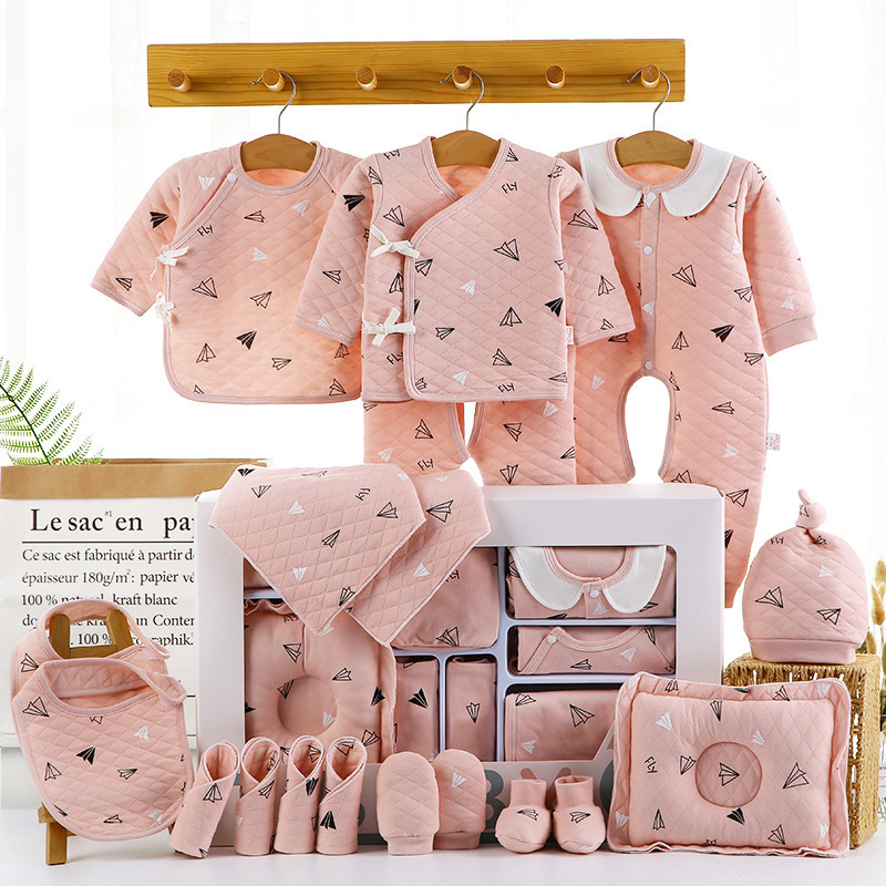 Picture of Baby airplane cartoon clothing gift box birth baby supplies collection gift box suit full set baby clothing gift box