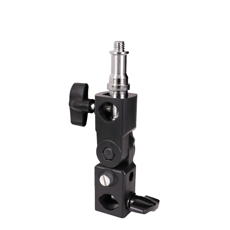 Picture of Lamp holder shading umbrella adjustable three-section lamp holder lamp holder base H-type tripod adapter flash lamp holder