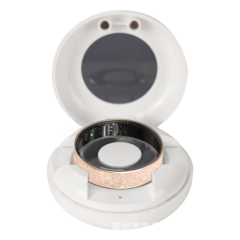 Picture of V3 Cross-border Frosted Smart Ring European and American Simple Couple Heart Rate Blood Oxygen Sleep Meter Step Emotion Detector Bracelet