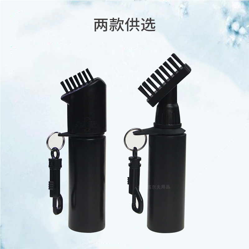 Picture of Cross-border golf cleaning brush golf cleaning tool brush with hook detachable water storage spray brush black