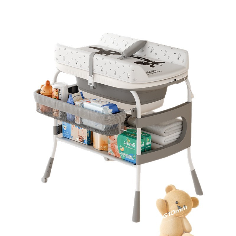 Picture of Two-In-One Diaper Table, Baby Care Table, Newborn Diaper Changing Table, Massage and Touch Baby Multi-Functional Foldable