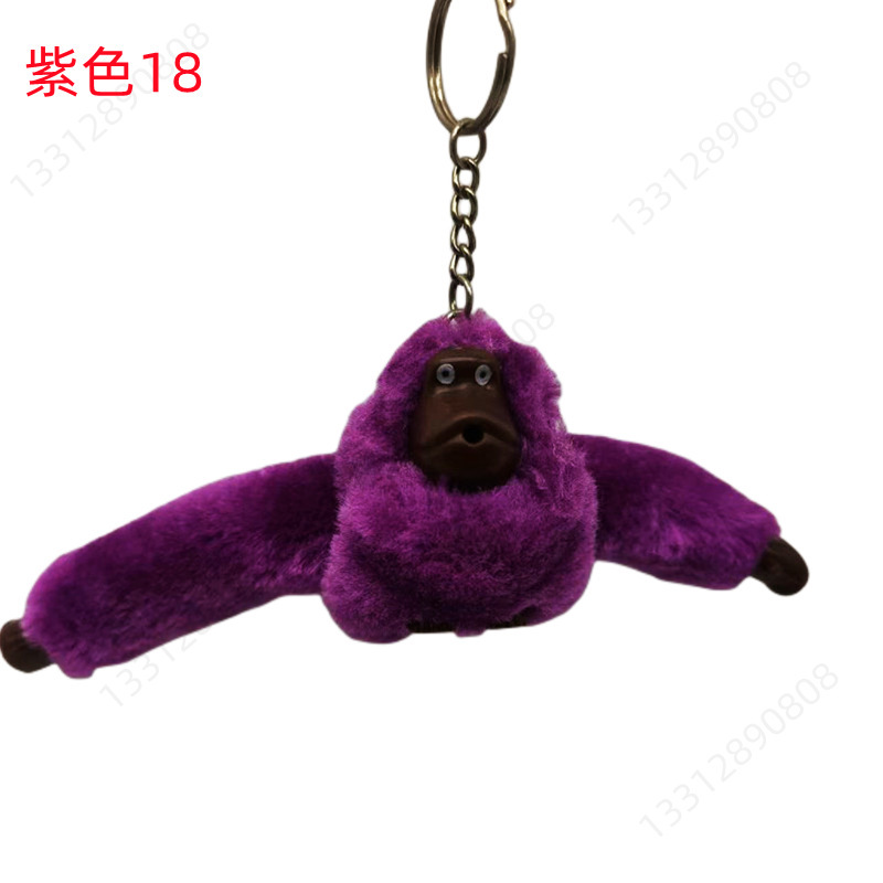 Picture of Plush Toy Long Arm Monkey Bag Pendant Plush Doll Keychain Cute Doll Orangutan Animal Key Ring