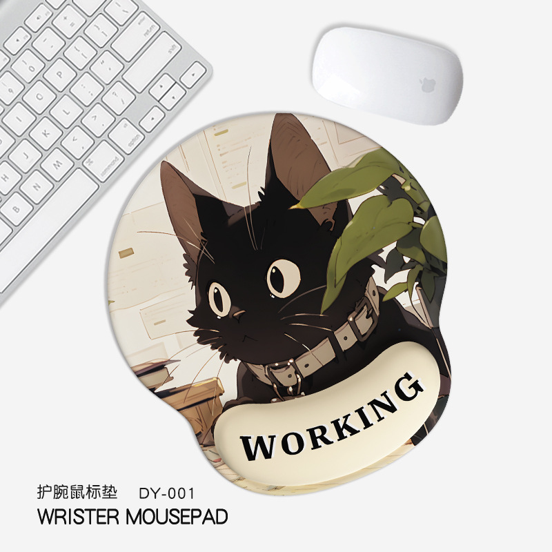 Picture of Creative Cartoon Wrist Mouse Pad Non-Slip Hand Rest Student Office Learning Wrist Pad Gaming Keyboard Mouse Pad