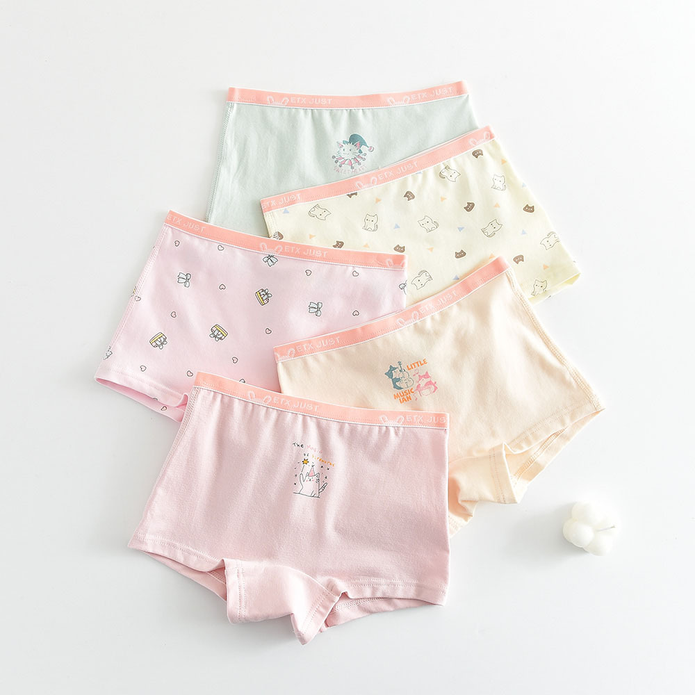 Picture of ETX women's children's underwear girls cotton underwear children's baby boxer shorts baby toddler boxer shorts 5 pieces