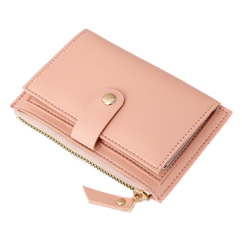 Casual Fashion Wallet Women's Short 2025 New Student Multi-Card Slot Zipper Buckle Mini Coin Purse Coin Bag