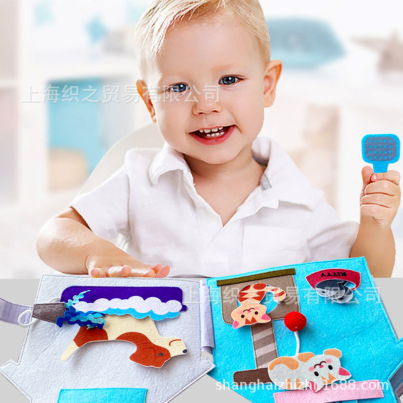 Picture of Movebo Cross-Border Kidsren's Cloth Book Pet Hospital Baby Early Education Educational Felt Toy