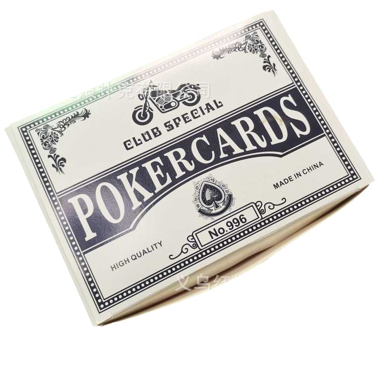Picture of In stock foreign trade export playing cards 996 wide cards 63*88 advertising playing cards processing wholesale blue and red clothing delivery