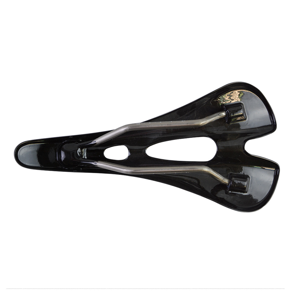 Picture of DODICI carbon fiber curved hollow cushion titanium bow round bow saddle 3K bright mountain road bike saddle