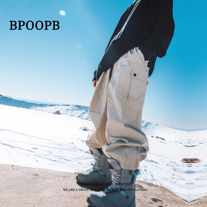 Harbin Small Potato Loose Waterproof Windproof Snowboard Pants Ski Suit Men's and Women's Pants Outdoor Outer Wear Pants