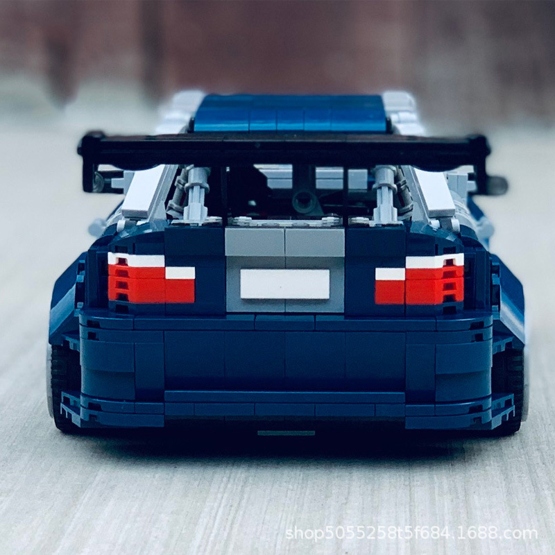 Picture of MOC compatible Lego BMW car blocks Need for Speed toy 59003 E46 M3 GTR sports car racing