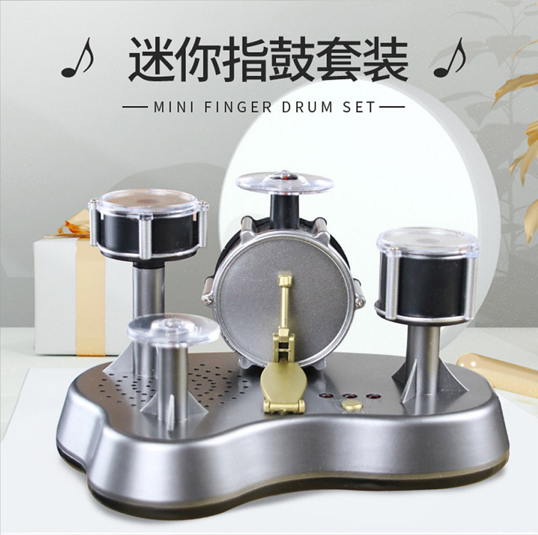 Picture of Markfeldstein Creative Finger Touch Mini Drum Set Percussion Instrument Toy as a Gift for Friends