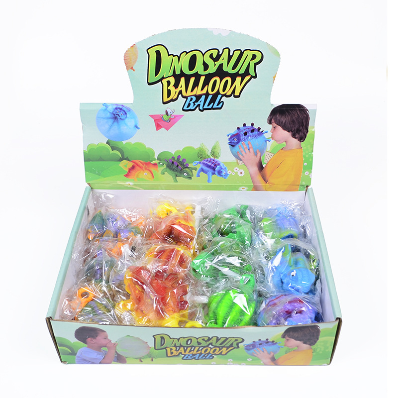 Picture of Amazon hot sale New exotic toy TPR inflatable animal vent toy inflatable dinosaur wave ball