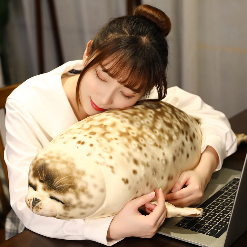 Picture of New Sea Lion doll creative down cotton seal plush toy aquarium gift girls' pillow cross-border