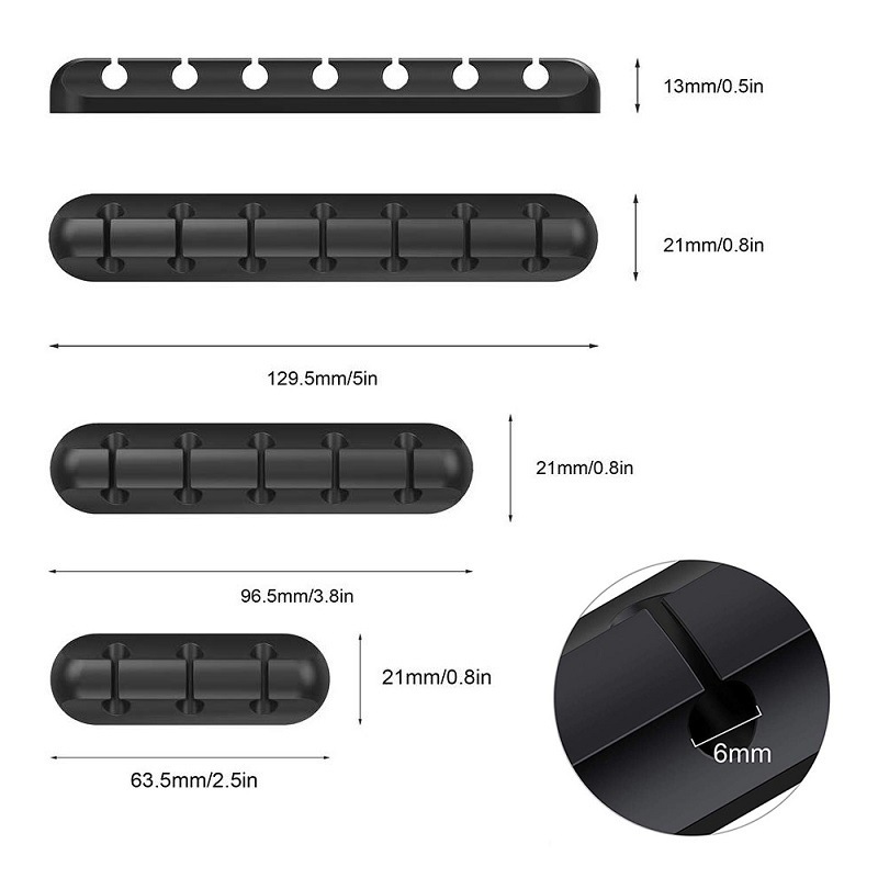 Picture of Japan SP wire management buckle desktop wire management cable fixing buckle data cable storage buckle mouse cable clamp