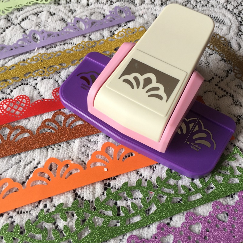 Picture of Embossing device kindergarten children DIY making tool printing machine edge pattern hollow edge beating device toy