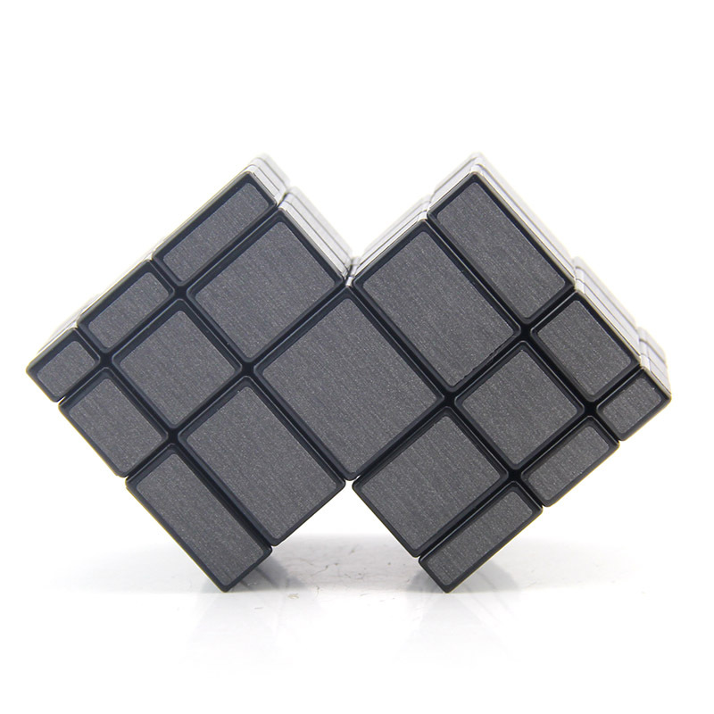 Picture of Two Siamesed Mirror Rubik's Cube Handmade DIY Alien Bundled Restricted Rotating Mirror 2 Siamesed Fun Intelligence Rubik's Cube