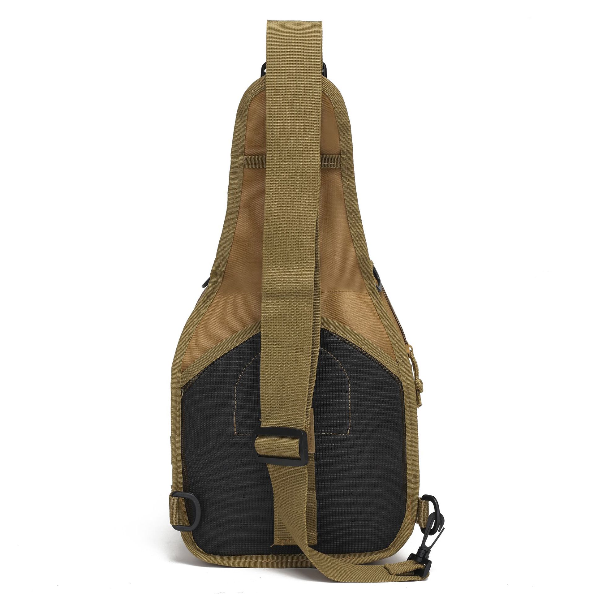 Picture of Factory Spot Canvas Riding Bag Camouflage Outdoor Sports Small Chest Hanging Bag Single Shoulder Crossbody Outdoor Tactical Chest Bag