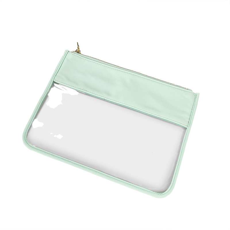 Picture of Simple PVC Transparent Shrunken Bag Waterproof Cosmetic Bag Beach Waterproof Mobile Phone Bag S/M Large Capacity Breathable Cosmetic Bag