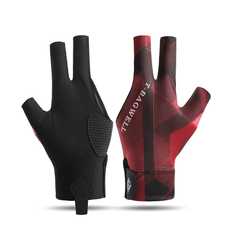 Picture of Billiards Gloves Men's and Women's Billiards Open Finger Professional Snooker Game Special Non-Slip Thin Three-Finger High-Elastic A34-TQ