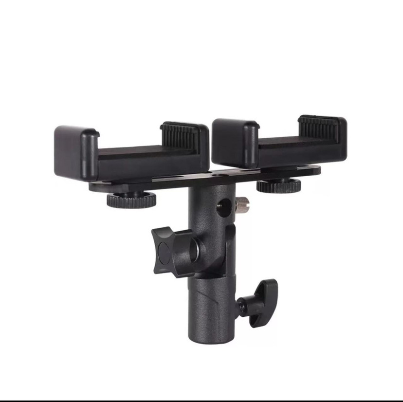 Picture of Lamp holder shading umbrella adjustable three-section lamp holder lamp holder base H-type tripod adapter flash lamp holder