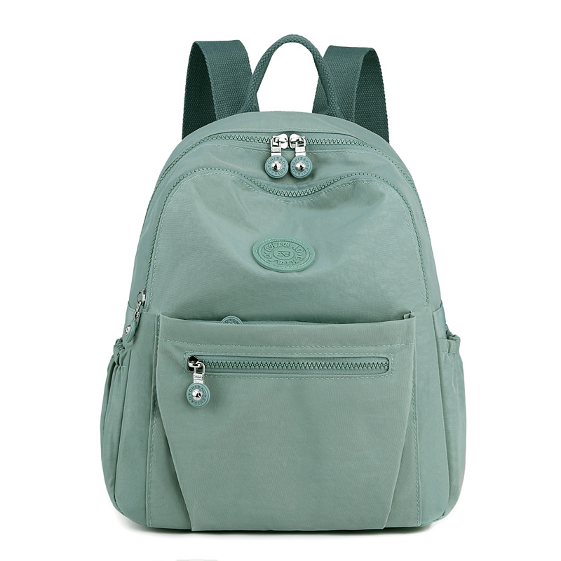 Picture of Fashion Women's Backpack Lightweight Water-repellent Nylon Cloth Bag Fashionable Outdoor Travel Bag Large Capacity Student Schoolbag