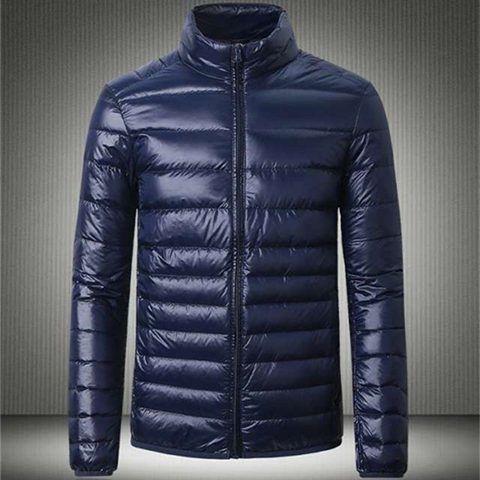 Picture of New Light Down Cotton-padded Jacket Men's Short Vertical Collar Jacket Young Men's Thin Down Cotton-padded Jacket