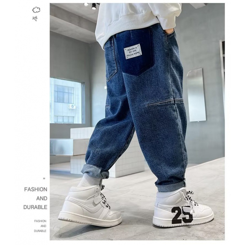 Picture of Boys Jeans Autumn 2024 New Korean Style Trousers Big Kids Boys Fashion Pants Trendy Pencil Pants