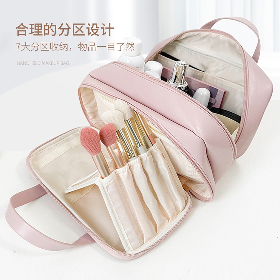 2024 New Large-Capacity High-End Cosmetic Bag Women's Portable Toiletry Storage Bag Travel Internet Celebrity Super Hot