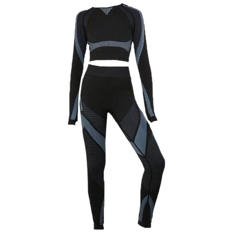 Picture of Children's Tight-Fitting Yoga Clothes, Women's Suits, High-Waisted, Quick-Drying, Outdoor Sports Fitness Clothes, Long-Sleeved Trousers, Two-Piece Children's Clothing Set
