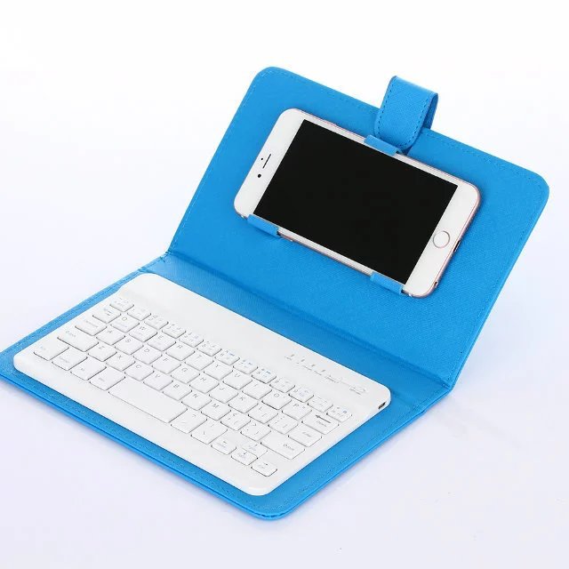 Picture of Mobile Phone Bluetooth Keyboard Leather Case Wireless Bluetooth Keyboard 7inch Specifications Available Three Systems Neutral Bluetooth Keyboard