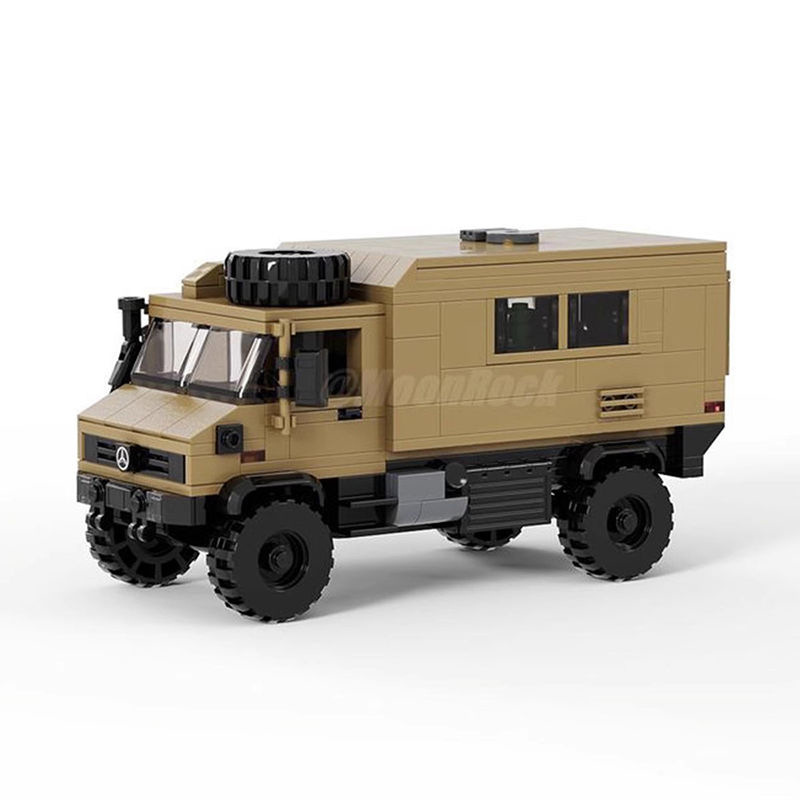 Compatible with Lego MOC-124188 domestic building blocks Mercedes Benz Unimog U4000 off-road vehicle model