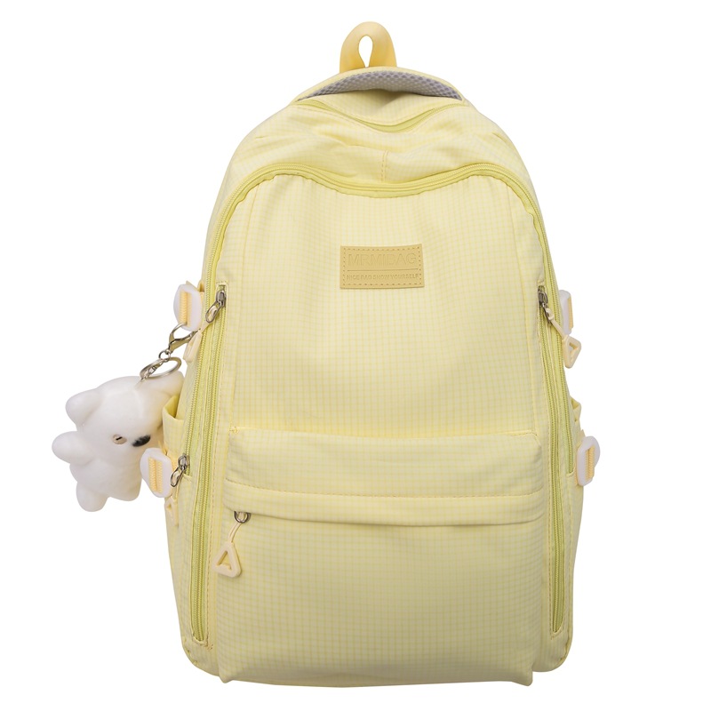 Picture of Cross-border school bag 2024 new small fresh solid color beginning Senior high school student school bag candy color large capacity backpack