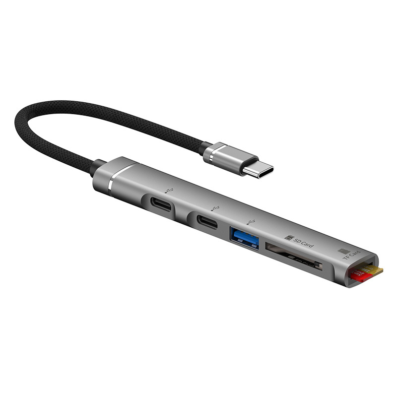 Picture of For Apple Huawei Type-c Mobile Phone Computer Metal Card Reader Multi-function SD Card U Disk TF Card Reader
